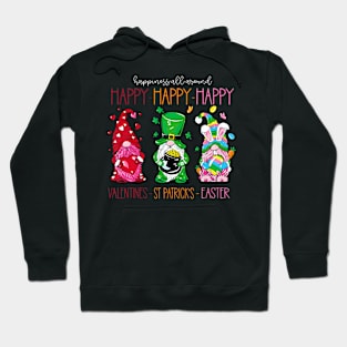 Funny Happy Valentines St Patrick Easter Happy Holiday Gnome Hoodie